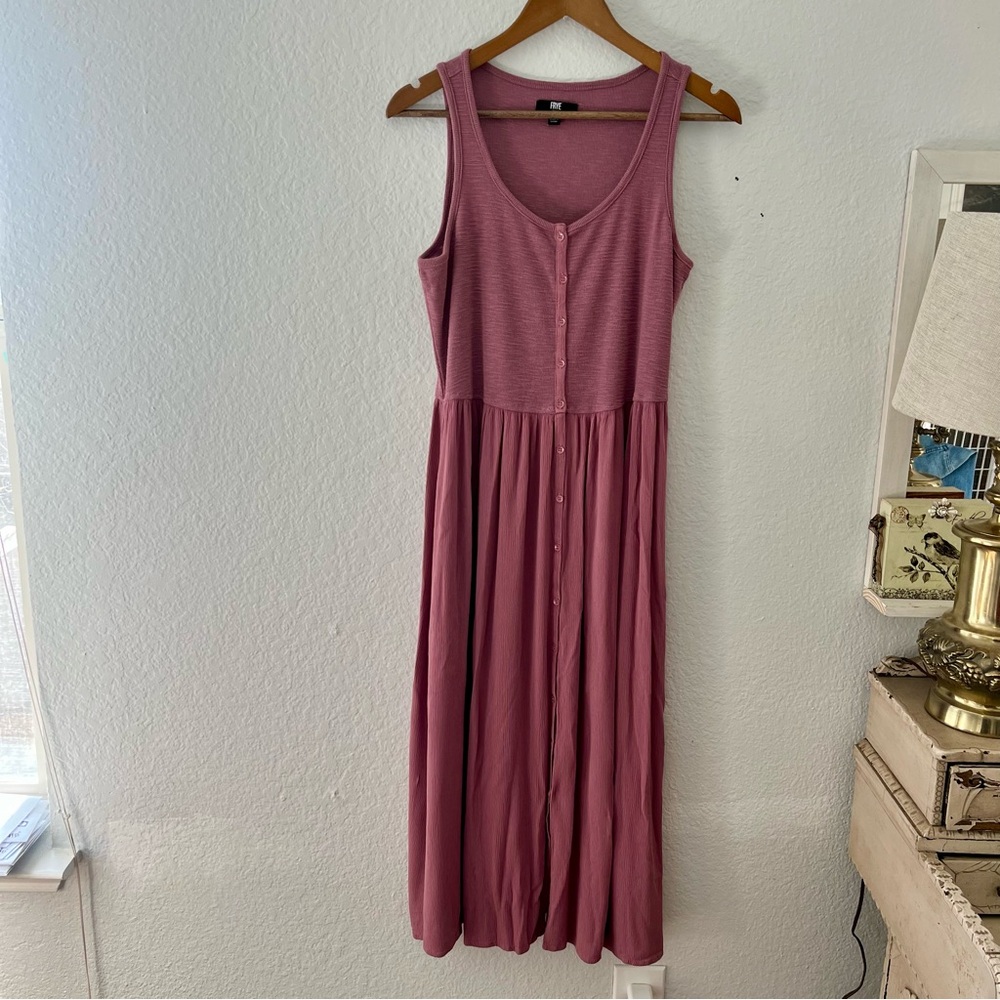 Frye Ladies Button Front Midi Dress Size Medium - Picture 4 of 16